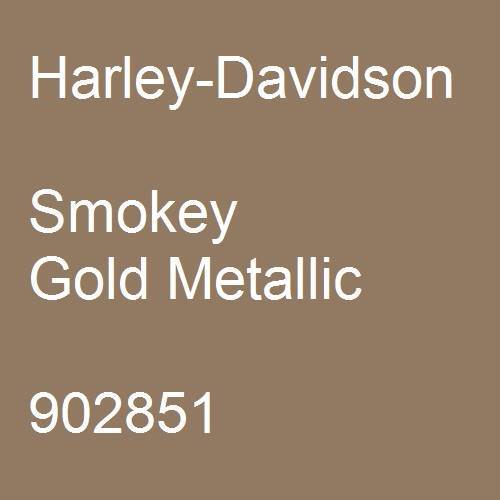 Harley-Davidson, Smokey Gold Metallic, 902851.